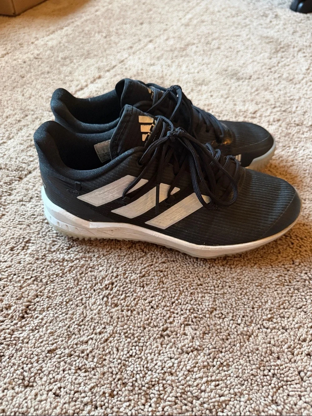 Adidas kids Black Performance Training Shoes/turf shoes